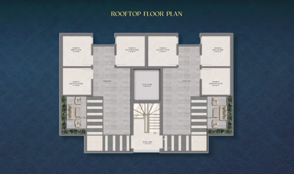 Bin Saeed Homes Rooftop Floor Layout Plan
